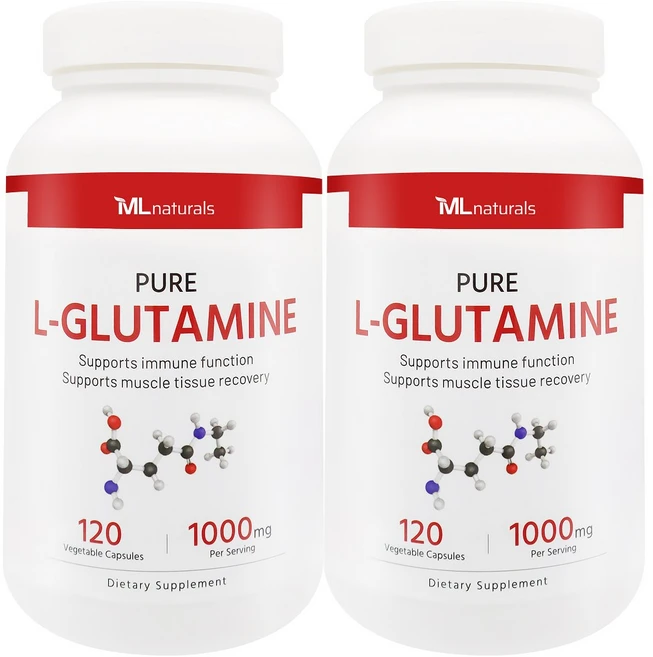 My Life [미국빠른직구] 마이라이프 내추럴스 L-글루타민 1000mg L 글루타민, 2개, 120정, 120정 - 쿠팡