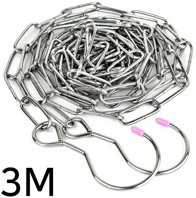 디피하우스 다용도 스텐 쇠사슬 체인 가드라인 빨랫줄 3m, 1개