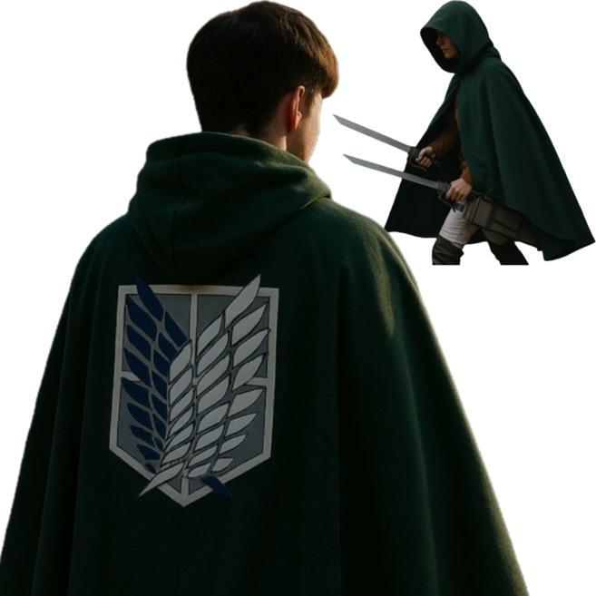 조사병단 진격의 거인 담요 의상 망토 자켓 자유의 날개