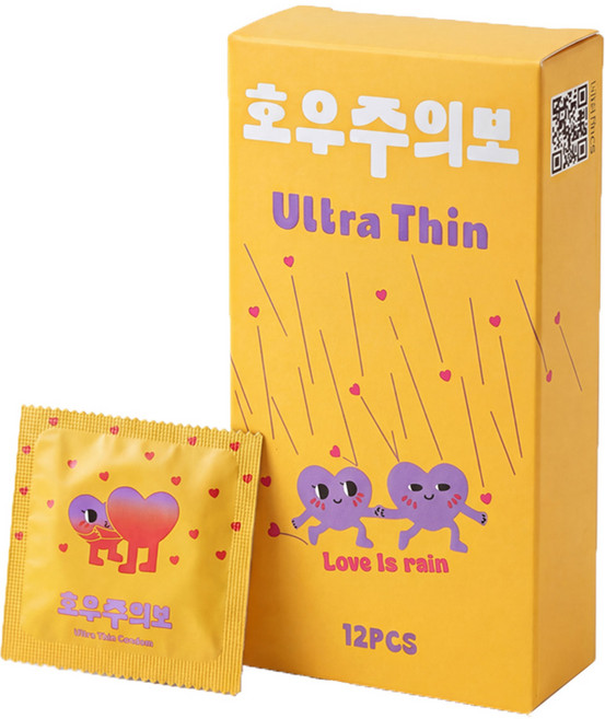 호우주의보 울트라씬 초박형 콘돔, 1개, 12개입