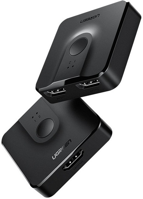 UGREEN綠聯 HDMI雙向切換器 4K@60Hz 高清影像切換器, 1個, 綠聯 4K@60Hz, 綠聯 4K@60Hz