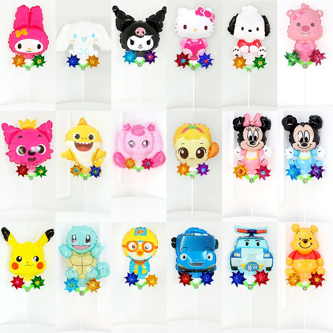 파티짱 바람개비 풍선 캐릭터 산리오 포켓몬스터 디즈니, 베이비 미키마우스