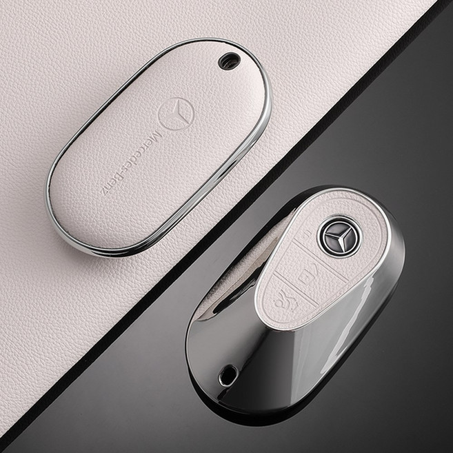 TPU 자동차 스마트 원격 키 케이스 커버 셸 스타일링 액세서리 메르세데스 C E S 클래스 W223 W206 C260 C300 S400 S450 S500, F-white, 1개