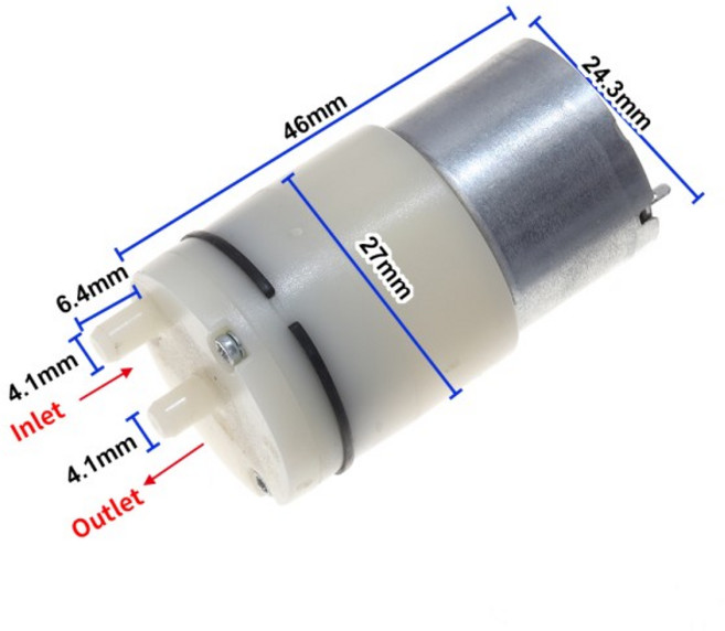 마이크로 공기 펌프 DC 3.7V 다이어프램 320 음압 인플레이션 산소화, 01 기타, 01 유럽 ​​연합