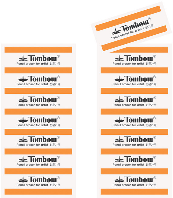 톰보우 잠자리 지우개 중 (미술 화방 사무용), 15개, 화이트