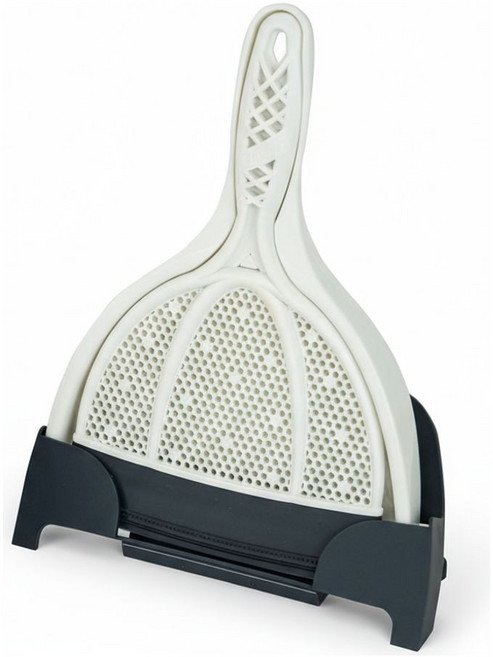 쓰리잘비 핸디잘비 실리콘 빗자루쓰레받기세트, 1개, ALL (IVORY)