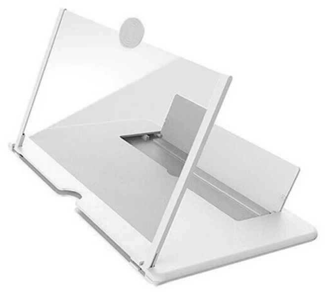 12인치 모바일 폰 확대경 편리한 TV 시청을 위한 가로 방향 사용 눈 보호 풀스크린 모바일 폰 확대, 06 12 inch white