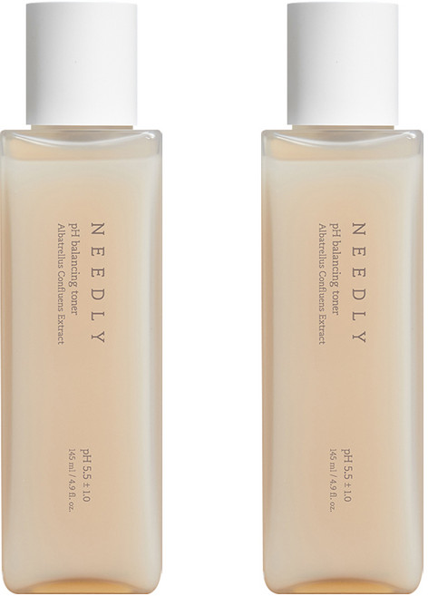 니들리 PH 밸런싱 토너 보습 주름개선 미백 토너 스킨 화장품, 145ml, 2개