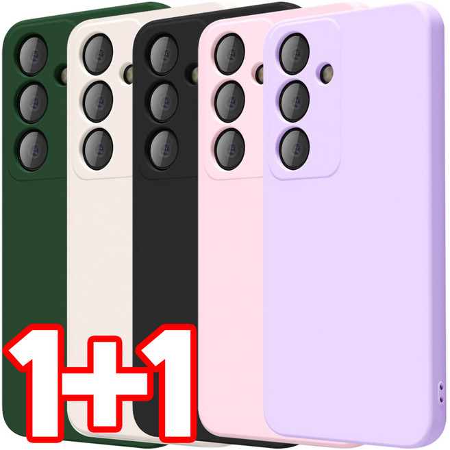 벌크온 1+1 갤럭시 S24 FE 카메라 보호 풀커버 컬러 휴대폰 케이스