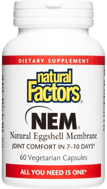 네추럴팩터 난각막 가수분해물 NEM 60캡슐, 60정, 1개 - 쿠팡