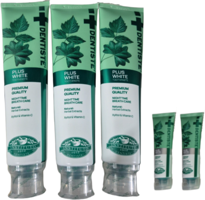 덴티스테 플러스화이트 프로 200g 3개+휴대용 20g 1개, 3개