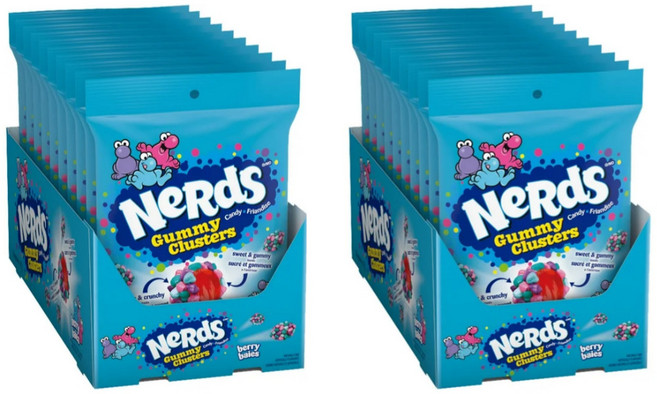 Nerds 너즈 구미 클러스터 베리 젤리 간식추천 코스트코 대용량, 20개, 142g