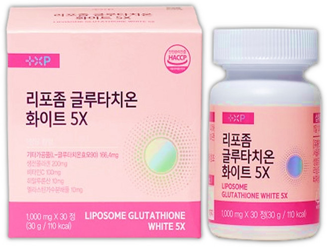 리포좀 글루타치온 화이트 저분자 피시 피쉬 콜라겐 5X 펩타이드 비타민C 히알루론산, 1개, 30정