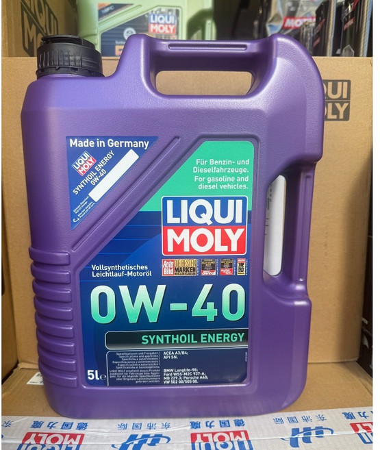 LIQUI MOLY Synthoil Energy 0W-40 全合成機油 5L, 1桶, 0W40