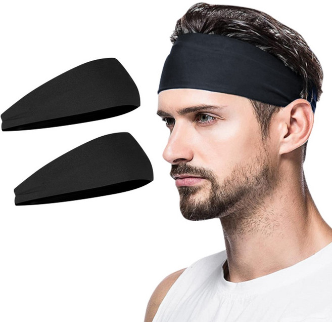 T렉스 쿨링 헤어밴드 TR-SP-0001, 2개, 블랙