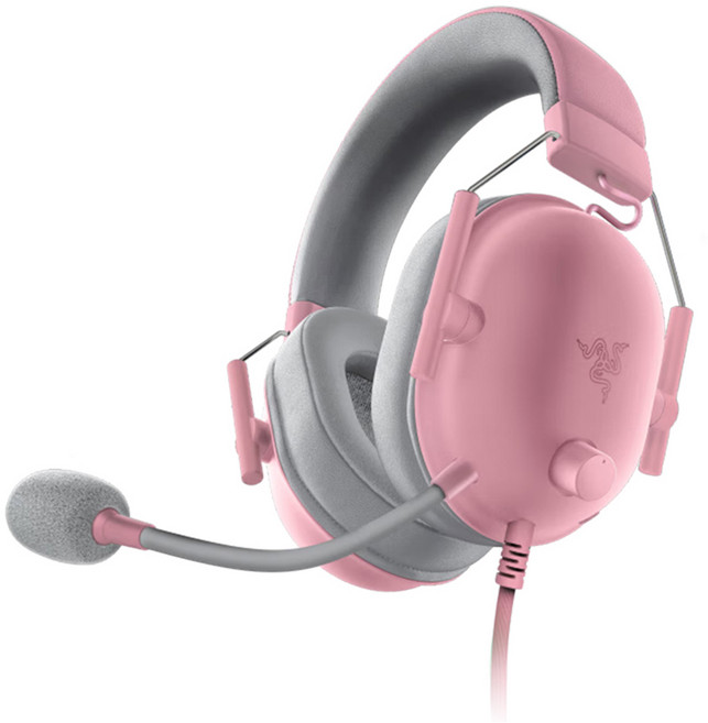 레이저 블랙 샤크 V2 X 유선 헤드셋, 핑크