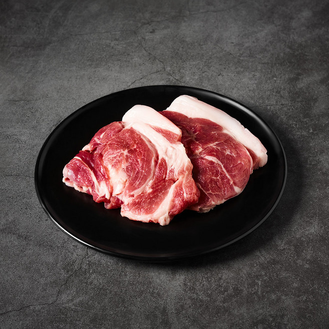 국내산 한돈 돼지 고기 앞다리살 꼬들살 구이용, 5개, 300g