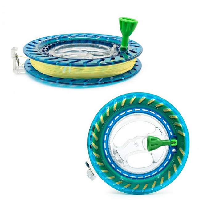 kimspp 연날리기 파워베어링 회전얼레(500m) 민속놀이 연만들기 릴 얼레 연실 베어링얼레, 500m, 1개