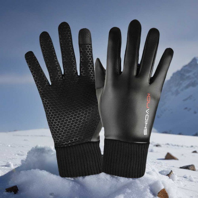 리빙미 가죽장갑 남성 스포츠 방한 오토바이 바이크