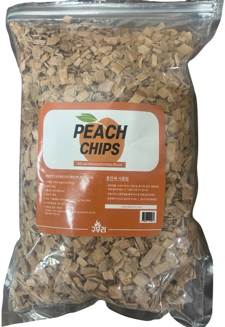 바베큐 구우리 복숭아나무 훈연칩, 500g, 1개