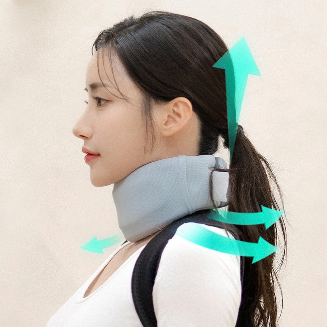 의료용 의료기기 목보호대 USP-13 거북목 일자목 자세 교정기 견인기 보조기 부드러운 지지대, 1개