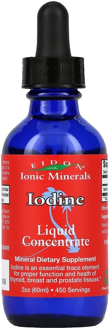 Eidon Mineral Supplements 아이오딘 리퀴드 컨센트레이트, 1개, 60ml - 쿠팡