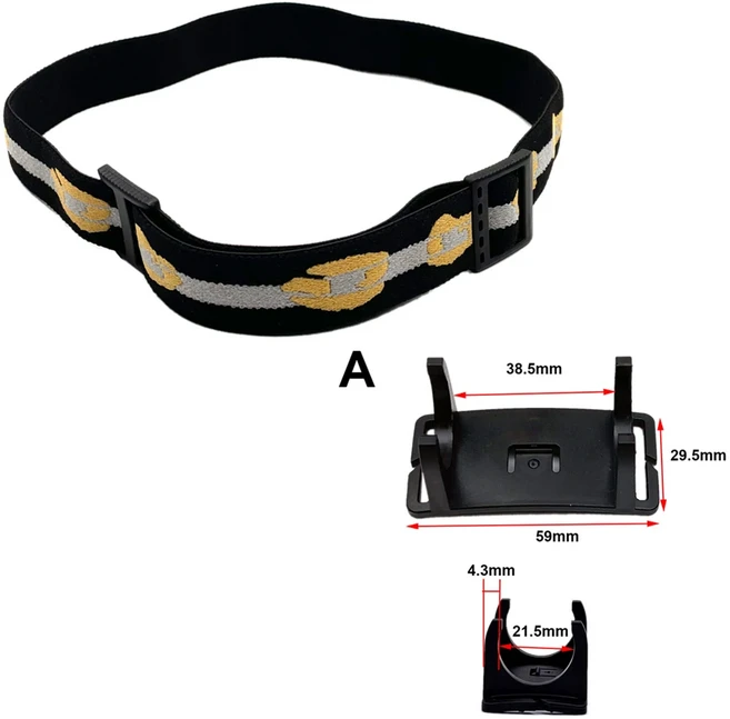 호환 탄성 헤드 스트랩 벨트 마운트 홀더 손전등 전조등 헤드램프 야외용 헤드밴드, 05 A head strap A mount
