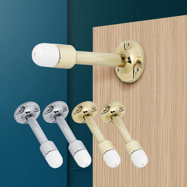 방문 문쾅방지 벽지보호 쿠션 일자스토퍼 도어범퍼 받침 충격 가구, 아이보 A11 일자스토퍼 120실버 2P, 1개