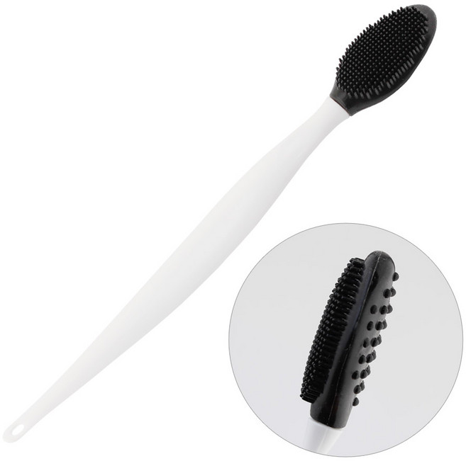 로이엘 블랙헤드 모공클리너 브러쉬 클렌징 마사지, 블랙, 2개