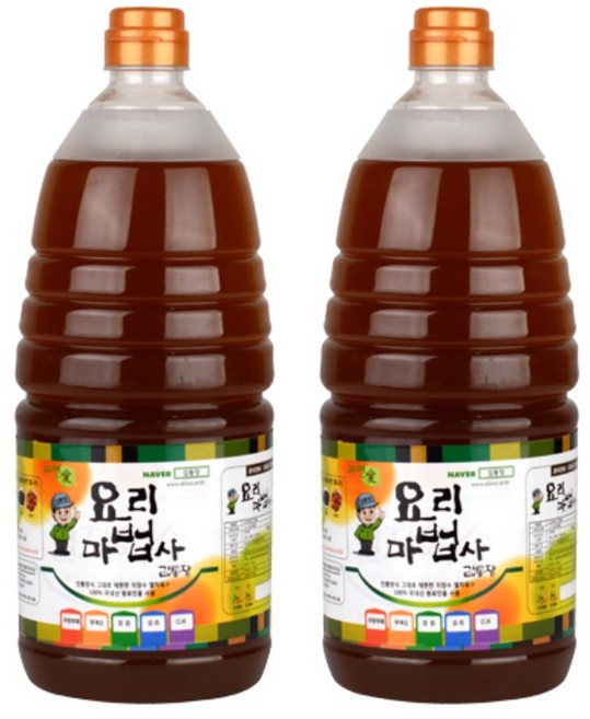 육수명장 김통장 가정식멸치육수 간편요리 만능소스 만능간장 1.5LX2, 2개, 1.5L