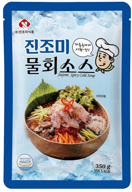 진조미 물회소스 물회육수 횟집 물회 가슴속까지 시원한맛, 10개, 350g