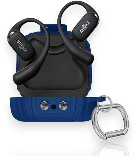 샥즈 오픈핏 T910 컬러 하우징 슬림핏 케이스, NAVY