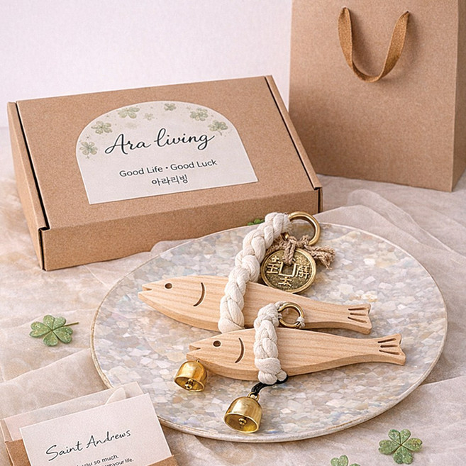 아라리빙 [고급선물포장] 액막이 명태 집들이 개업 선물 이사 도어벨, 액막이명태