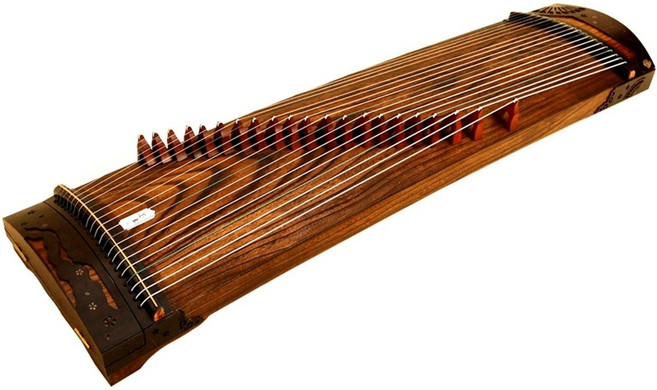 가야금 입문용 휴대용 초보자용 전통악기 학습 교육 중국 21현, 무늬를 새기다, 1개