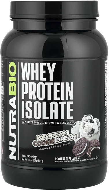 몸관리하세요 겨울입니다 NutraBio 분리유청단백질 아이스크림 쿠키 드림 907g(2lb) 특별관리진행, NutraBio분리유청단백질아이스크림쿠키드림907g2l, 907g, 1 - 쿠팡