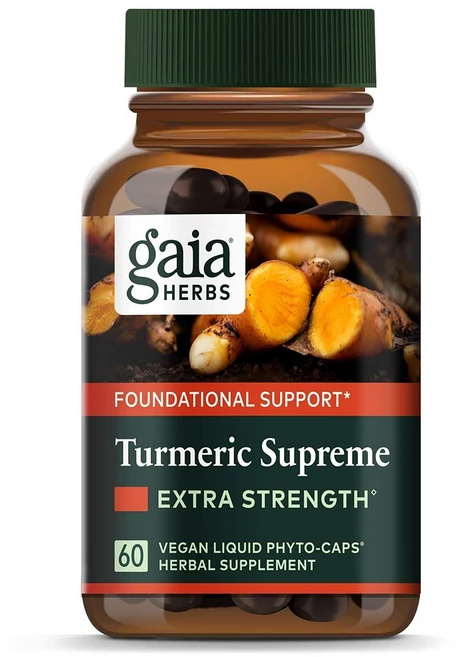 Gaia Herbs 가이아허브 터메릭 슈프림 강황 엑스트라 스트렝스 60정, 1개, 60개 - 쿠팡