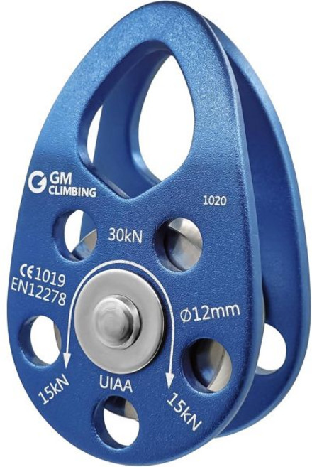 GM CLAMING 스윙 치크 마이크로 풀리 30kNCE UIAA 인증, Ball Bearing | Blue-One Unit