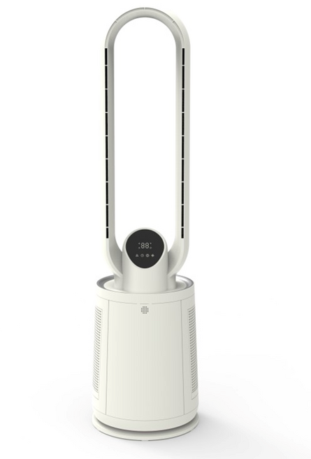 26년형 날개없는 선풍기 BLDC 모터 무소음 타워형 선풍기 가정용 안전한 리모컨 선풍기, 화이트