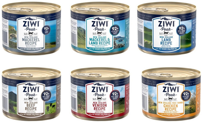 ZIWI Peak 92%鮮肉貓罐 185g 貓罐頭, 12個, 牛肉