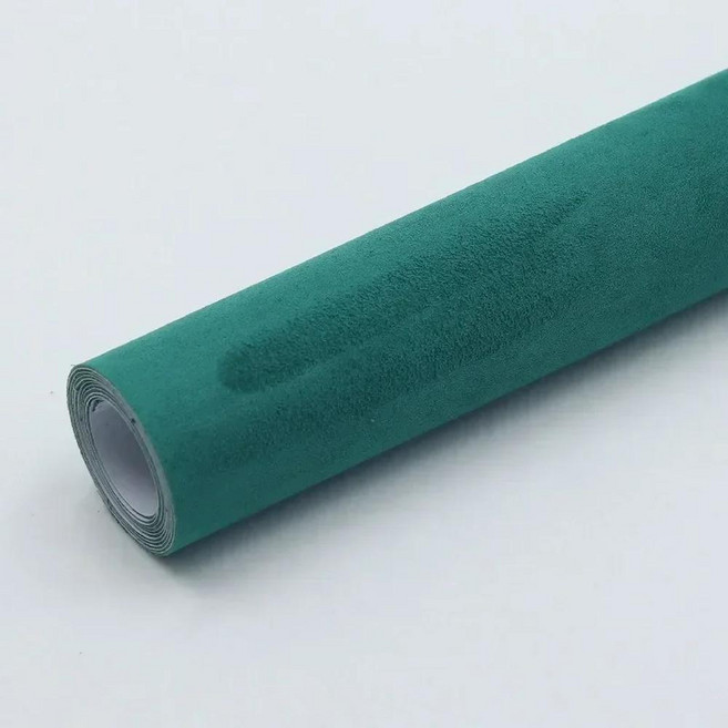 접착 스웨이드 패브릭 롤 가구 복원 껍질 스틱 패치 공예 자동차 인테리어 수정, 1개, 1. green