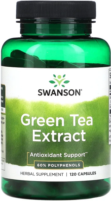 Swanson 녹차 추출물 캡슐 120정, 1개 - 쿠팡