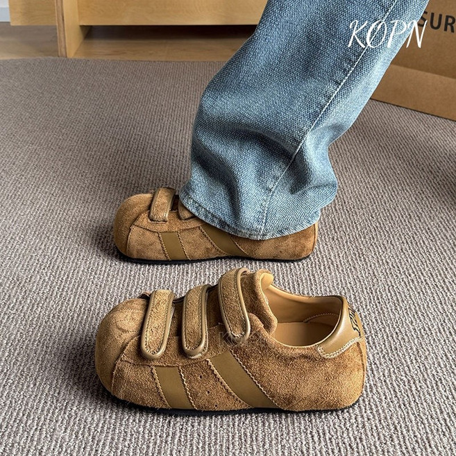 KOPN 대박 스니커즈녀 여름 복고 속 키높이 덕훈화녀 패션 스니커즈녀