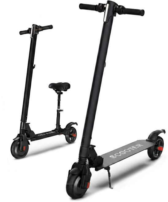 접이식 전동킥보드 초경량 휴대용 출퇴근 앉아서타는 성인용 퀵보드, 블랙, 10km, 스탠딩형