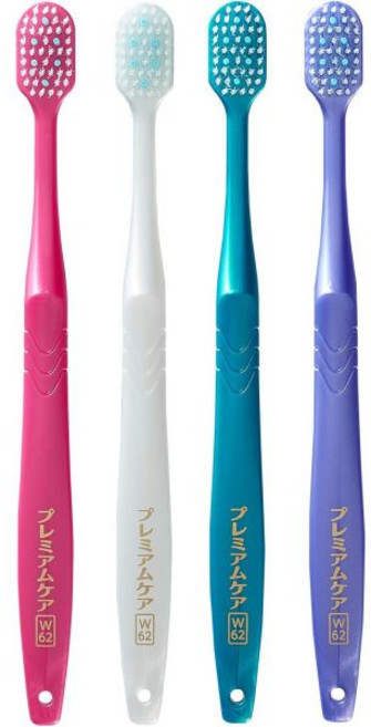 에비스 칫솔 프리미엄 케어 치아 미백 6줄 일반 노멀 3개 세트 혼합 색상 일본, 정기적인