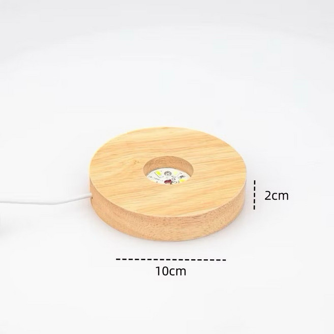 LED燈座 晶球燈座, 10cm圓型暖光