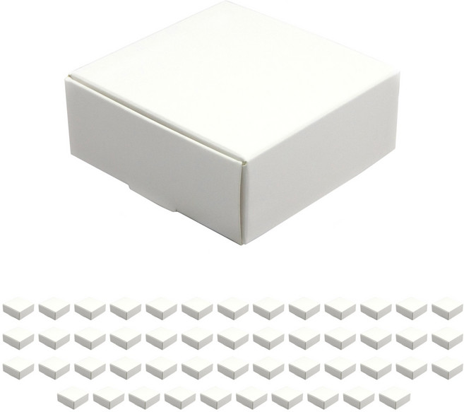 원터치상자 미니 선물상자 50개, 1세트, 화이트