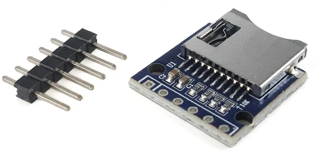 아두이노 ESP32용 마이크로 SD 카드 리더 모듈 | 3.3V SPI TF 저장 장치 헤더는 납땜되지 않았습니다(자체, 01 1pcs Micro SD module