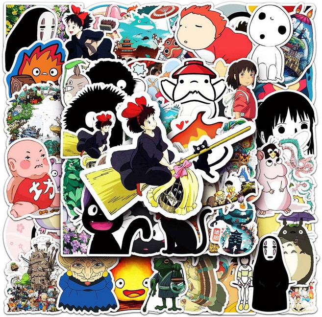 지브리 스티커 50p, 1개, a