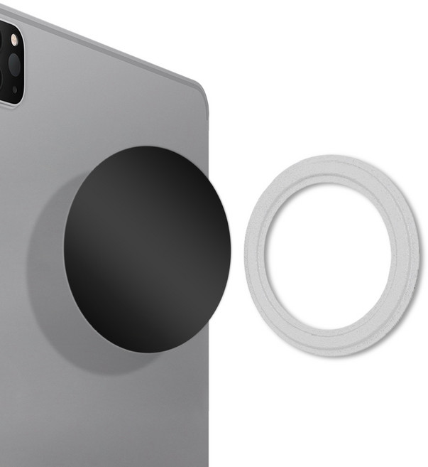 태블릿 마그네틱 벽거치대 자석링 홀더, 1개, 화이트