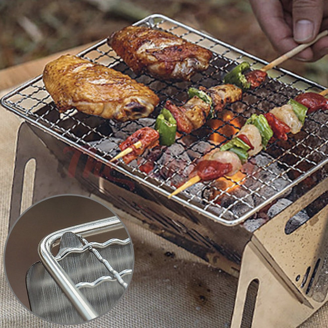 더 온담 숯불 미니 화로대 바베큐그릴 고기판